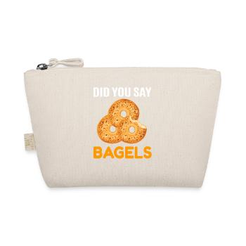 Bagel Bagels Geschenk - Bio-Täschchen - Natur - Vorne