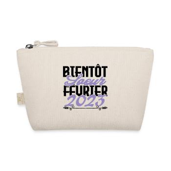 Annonce grossesse. bientôt Sœur Février 2023.soeur - Trousse biologique - nature - Devant
