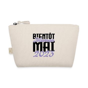 Annonce grossesse. bientôt Maman Mai 2023.maman - Trousse biologique - nature - Devant