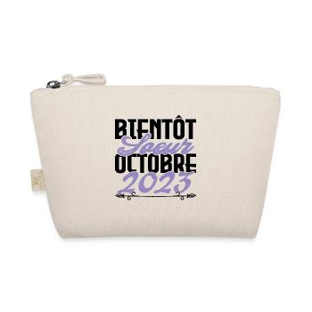 Annonce grossesse. bientôt Sœur Octobre 2023.soeur - Trousse biologique - nature - Devant