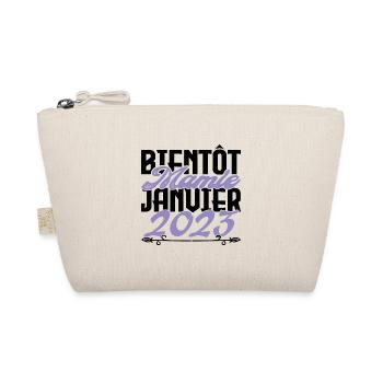 Annonce grossesse. bientôt Mamie Janvier 2023. - Trousse biologique - nature - Devant