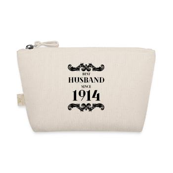 Bester Ehemann seit 1914 Hochzeitstag - Bio-Täschchen - Natur - Vorne