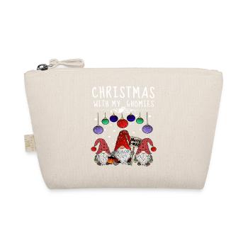 Joyeux Noël Famille Gnome - Trousse biologique - nature - Devant