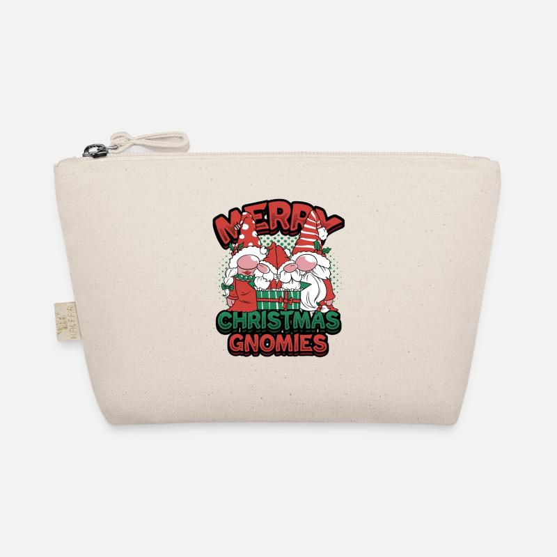 Frohe Weihnachten Gnomies Weihnachtswichtel Bio-Täschchen
