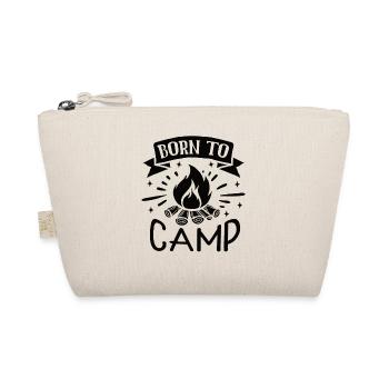 Hiking Camping Outdoor Sayings Camper Wanderer - Organic Pouch - nature - Front