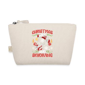 Skydive Skydive Christmas Love and Skydiving - Organic Pouch - nature - Front