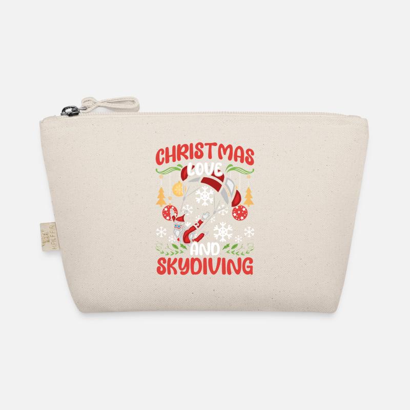 Skydive Skydive Christmas Love and Skydiving Organic Pouch