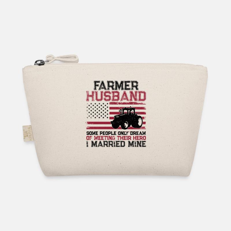 Farming Farmer Husband Tractor Organic Pouch