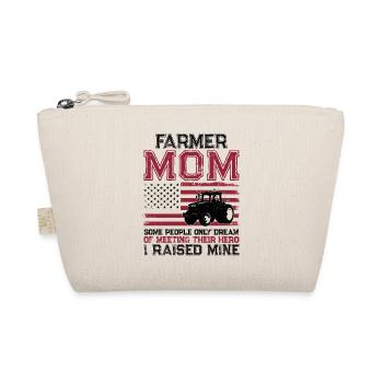 Farming Farmer Mom Mother Tractor - Organic Pouch - nature - Front
