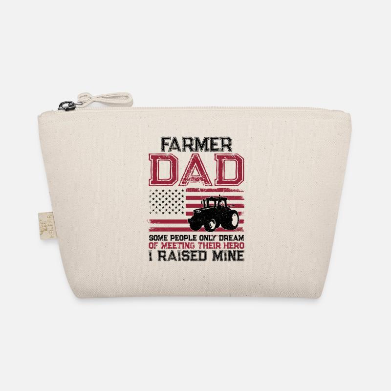 Farming Farmer Dad Father Tractor Organic Pouch