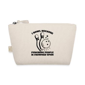 Cadeau de bowling Skittles Bowler Boule de bowling Skittles - Trousse biologique - nature - Devant
