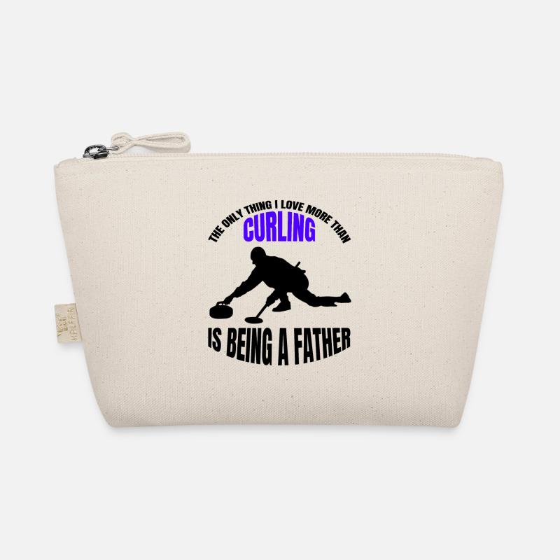 Curling Stein Curl Geschenk Curler Curlingstein Bio-Täschchen