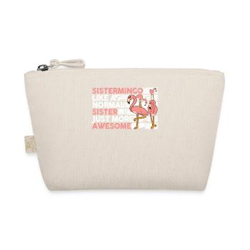Sistermingo Like Normal Sister Flamingo - Organic Pouch - nature - Front