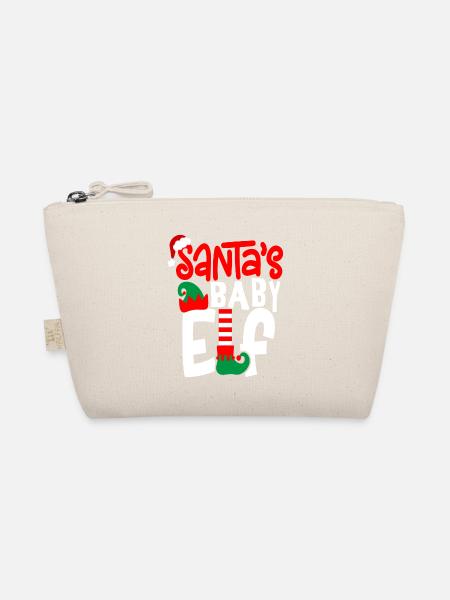 Santa s Baby Elf - Bio-Täschchen - Natur