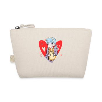 Anime Stilvoll Niedlich Mädchen Retro Kawaii - Bio-Täschchen - Natur - Vorne