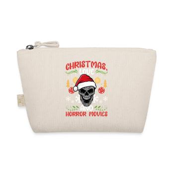 Horror Movie Cinema Santa Christmas Love Horror - Organic Pouch - nature - Front