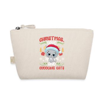 Câlin animal amour Noël, amour chats - Trousse biologique - nature - Devant