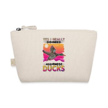 Duck Gift Duck Duck Breeder - Organic Pouch - nature - Front