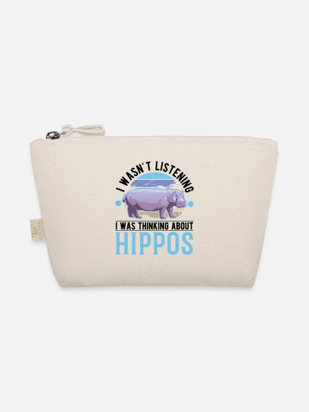Hippo Gift Hippo Hippo - Organic Pouch - nature - Front