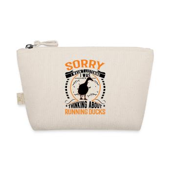 Indian Running Duck Gift Running Duck - Organic Pouch - nature - Front