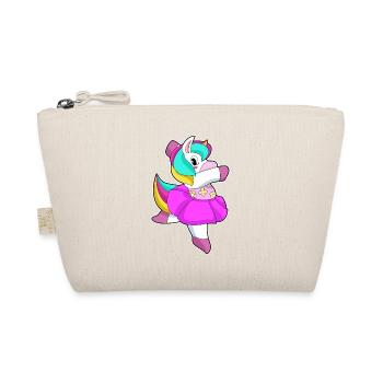 Unicorn Ballerina Ballet Dance - Organic Pouch - nature - Front