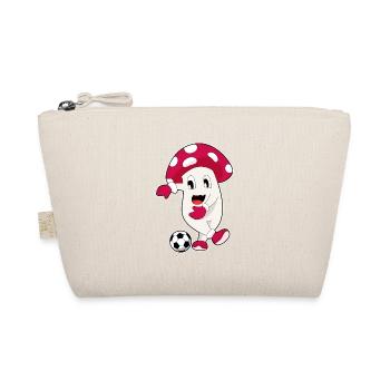 Mushroom Soccer Player Soccer - Organic Pouch - nature - Front