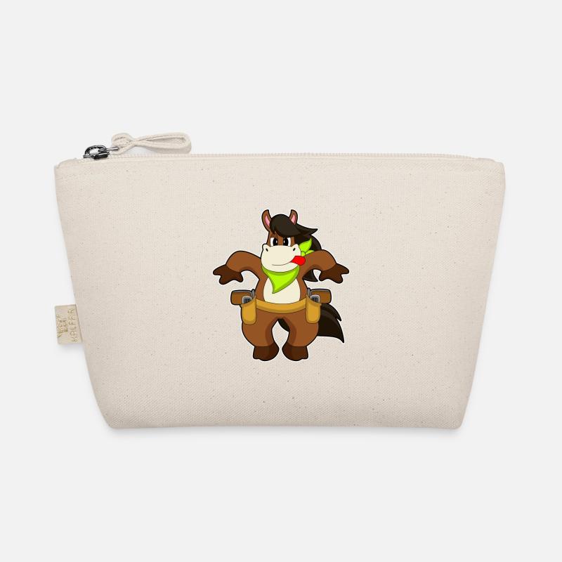 Pferd Cowboy Pistole Bio-Täschchen