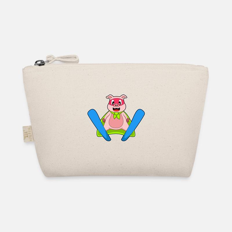 Pig Ski Jumper Ski Organic Pouch