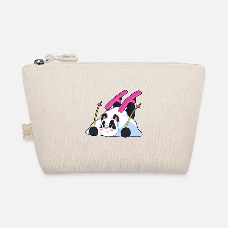 Panda Skier Ski Organic Pouch