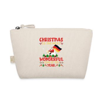 Christmas is the most wonderful tome of the year - Organic Pouch - nature - Front