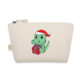 Noël Crocodile Bébé avec Cadeau - Trousse biologique - nature - Devant