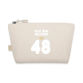 48 Geburtstag - 48 Jahre mit Krone - Bio-Täschchen - Natur - Vorne