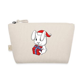 Lapin de Noël Bébé avec cadeau - Lapin - Trousse biologique - nature - Devant