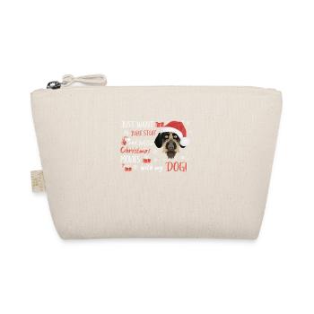 German Wirehair Merry Christmas - Organic Pouch - nature - Front