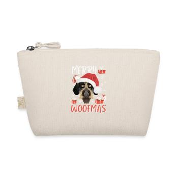 German Wirehair Merry Christmas - Organic Pouch - nature - Front