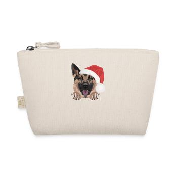 German Shepherd Merry Christmas - Organic Pouch - nature - Front