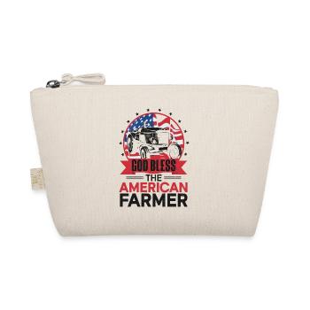 Farming Farmer Us American Flag - Bio-Täschchen - Natur - Vorne