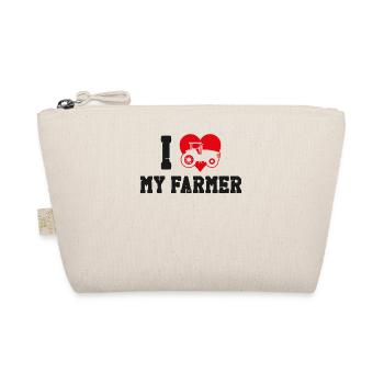 Farming Farmer Wife Girl - Bio-Täschchen - Natur - Vorne