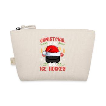 Hockey Hockey Hockey Club Équipe de Hockey sur Glace Noël, Amour - Trousse biologique - nature - Devant