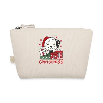 Dalmatiner Weihnachten Geschenk Winter Hunde - Bio-Täschchen - Natur - Vorne