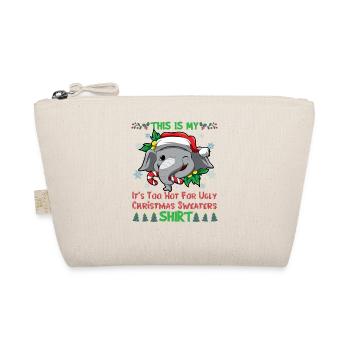 This Is My It's Too Hot For Ugly Christmas Sweater - Organic Pouch - nature - Front