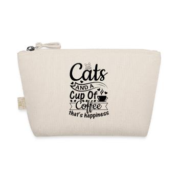 Cats And A Cup Of Coffee That's Happiness - Cat Lo - Organic Pouch - nature - Front