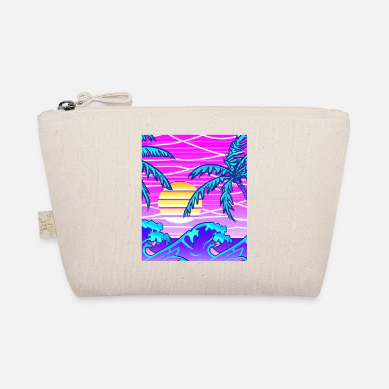 Synthwave Sun Hawaii Vaporwave Esthétique Trousse biologique