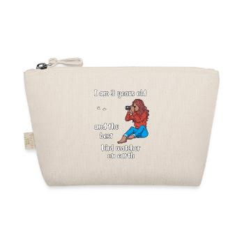 I'm 3 - Girl Bird Watching - Organic Pouch - nature - Front