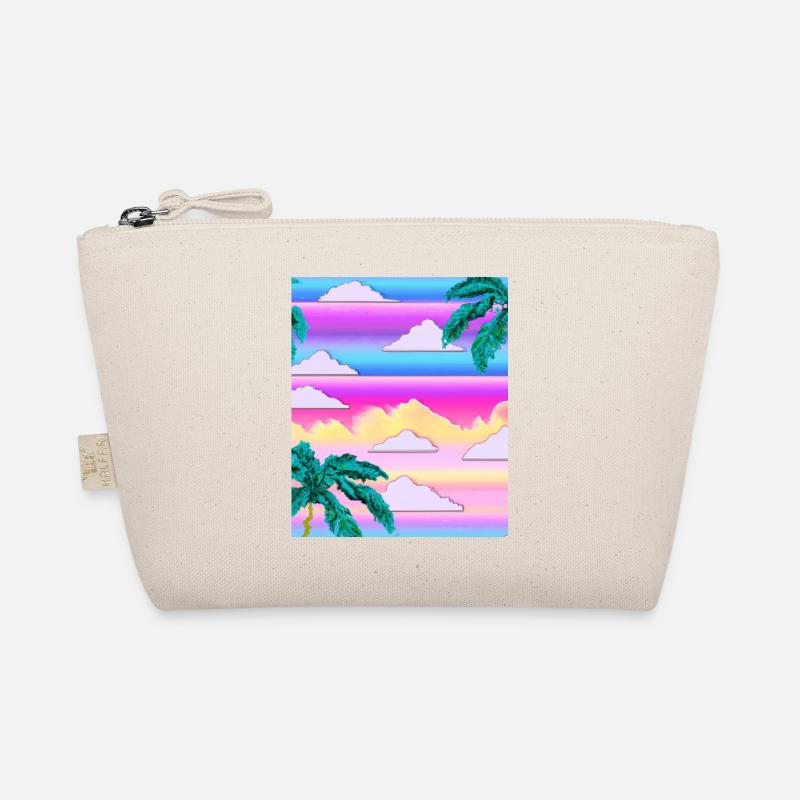 Synthwave Sun Hawaii Vaporwave Esthétique Trousse biologique