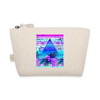 Synthwave Sun Hawaii Vaporwave Aesthetic - Organic Pouch - nature - Front