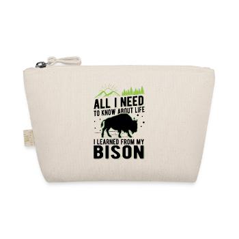 American Buffalo Bison Water Buffalo - Organic Pouch - nature - Front