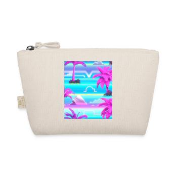 Synthwave Sun Hawaii Vaporwave Aesthetic - Organic Pouch - nature - Front