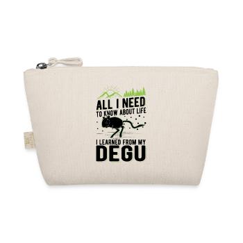 Degu owner shrub rat forest degu - Organic Pouch - nature - Front