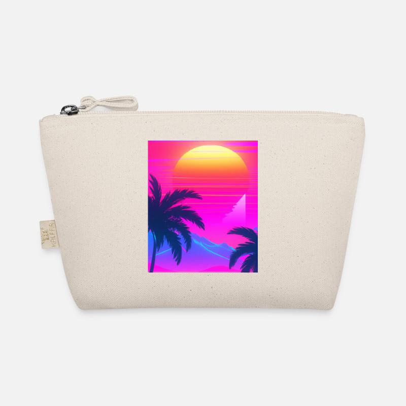 Synthwave Sun Hawaii Vaporwave Esthétique Trousse biologique